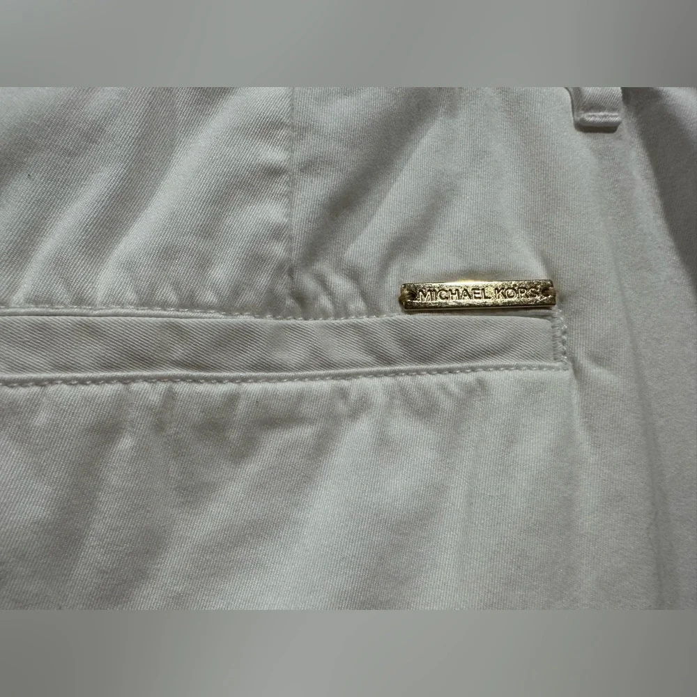 Michael Michael Kors White Rolled Cuffed Shorts size 6 - Picture 5 of 14
